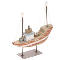 Maquette décorative de bateau en bois pour rebord de fenêtre 20 cm | Floristik24.be
