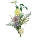 Floristik24 Bouquet de fleurs en soie, décoration estivale, chrysanthèmes et chardon globe, fleurs artificielles L50cm
