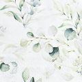 Floristik24 Serviettes eucalyptus décoration de table décorative blanc 25x25cm 20pcs