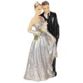 Floristik24 Couple pour les noces d'argent (10 cm)