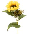 Floristik24 Tournesol artificiel avec feuilles et fleurs réalistes, 58 cm, lot de 3