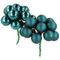 Floristik24 Mini boules de Noël en mélange mat brillant avec baies effet miroir, 20 mm, 140 pièces