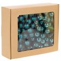Mini boules de Noël en mélange mat brillant avec baies effet miroir, 20 mm, 140 pièces | Floristik24.be