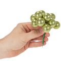 Mini boules de Noël sur fil de fer, baies colorées à effet miroir, 25 mm, 140 pièces | Floristik24.be