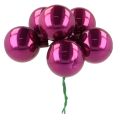 Mini boules de Noël sur fil de fer, baies miroir, colorées, 40 mm, lot de 32. | Floristik24.be