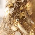 Mini boule de Noël crème, baies miroir beige Ø20mm 140 pcs | Floristik24.be