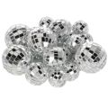Floristik24 Boules décoratives à effet miroir, élément de décoration de fête, argentées, 2-4 cm, lot de 50