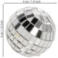 Boules décoratives à effet miroir, élément de décoration de fête, argentées, 2-4 cm, lot de 50 | Floristik24.be