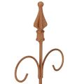 Piquet décoratif de jardin vintage, métal rouillé, assorti, 58 cm, lot de 3 | Floristik24.be
