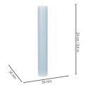 Bougie conique bleue pour chandeliers et décoration de table, 34 x 240 mm, lot de 4 | Floristik24.be