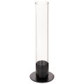 Floristik24 Bougeoir conique avec cylindre en verre. Simple et intemporel. 31 cm