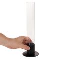Bougeoir conique avec cylindre en verre. Simple et intemporel. 31 cm | Floristik24.be
