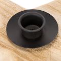 Bougeoir rustique en bois en forme d'étoile pour bougies coniques, 16 cm | Floristik24.be