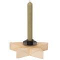 Bougeoir rustique en bois en