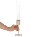 Bougeoir cylindrique moderne en verre de 45 cm | Floristik24.be