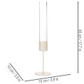 Bougeoir cylindrique moderne en verre de 45 cm | Floristik24.be