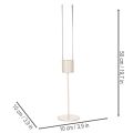 Bougeoir cylindrique en verre sur base métallique 50 cm | Floristik24.be