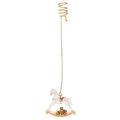 Floristik24 Porte-bougies de Noël en forme de cheval à bascule 20 cm, lot de 3