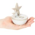 Bougeoirs en céramique en forme d'étoile, décoration de Noël, 11 cm, lot de 2 | Floristik24.be