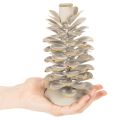 Bougeoir en forme de pomme de pin pour bougies coniques, 17 cm | Floristik24.be