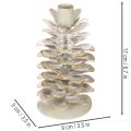 Bougeoir en forme de pomme de pin pour bougies coniques, 17 cm | Floristik24.be