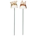 Piquet décoratif en céramique en forme de hibou pour plantes, 26 cm, lot de 2 | Floristik24.be