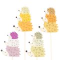 Floristik24 Tuteurs décoratifs pour jardin - Famille de hérissons colorés - 34 cm, lot de 12