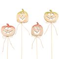 Floristik24 Citrouille décorative avec visage, décoration d'Halloween, 31 cm, lot de 12