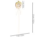 Citrouille décorative avec visage, décoration d'Halloween, 31 cm, lot de 12 | Floristik24.be