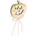 Citrouille décorative avec visage, décoration d'Halloween, 31 cm, lot de 12 | Floristik24.be