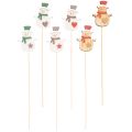 Piquets en bois en forme de