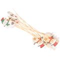 Piquets en bois en forme de