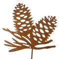Floristik24 Décoration en métal en forme de pomme de pin, motif pomme de pin, 96 cm