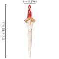 Figurine de nain à coller, avec longue barbe et chapeau champignon, décoration, 17 cm, 2 pièces | Floristik24.be