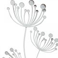 Floristik24 Décoration printanière, prise déco fleur shabby chic blanc, argent L87cm W18cm