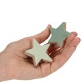 Ensemble de 9 étoiles décoratives en bois pour table et rebord de fenêtre, 5 cm. | Floristik24.be