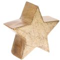 Floristik24 Support décoratif en forme d'étoile de Noël pour table ou étagère, 10 cm, lot de 3