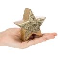 Support décoratif en forme d'étoile de Noël pour table ou étagère, 10 cm, lot de 3 | Floristik24.be