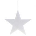 Floristik24 Grande étoile à suspendre blanche 45cm L56cm 1pc