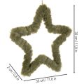Étoile suspendue, fausse fourrure, pour portes et fenêtres, 30 cm, lot de 3 | Floristik24.be