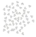 Floristik24 Mélange de cœurs blancs 1,3cm 500P