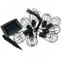 Floristik24 LED solaire guirlande lumineuse décoration de jardin noir 350cm 8LED
