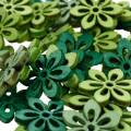 Floristik24 Saupoudrer de fleur de décoration vert, vert clair, fleurs de bois de menthe à saupoudrer 144p