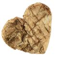 Floristik24 Décoration à disperser coeur en bois coeurs en bois écorce de bouleau 4cm 60pcs