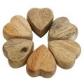 Floristik24 Décoration à parsemer coeurs en bois décoration de table coeur bois nature 5cm 6pcs