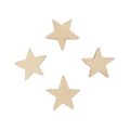Floristik24 Décoration à disperser étoiles de Noël étoiles en bois naturel Ø4cm 24pcs