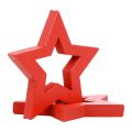 Floristik24 Décoration à disperser étoiles de décoration de Noël étoiles en bois rouges Ø4cm 54pcs