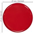 Plateau décoratif rouge, design minimaliste, 27 cm | Floristik24.be