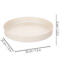 Plateau décoratif rond pour accessoires de maison, 20 cm | Floristik24.be