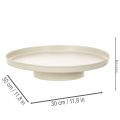 Plateau décoratif en métal de 30 cm, soucoupe pour plantes | Floristik24.be